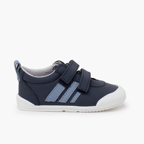 Sneakers Blanditos by Crios con strisce laterali Blu