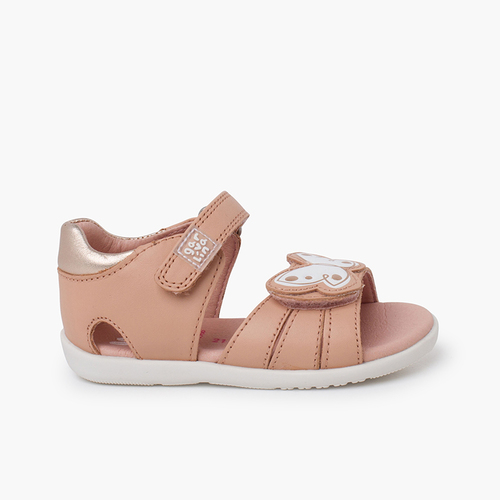 Sandali farfalla primi passi bambina Rosa