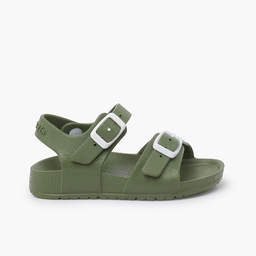 Sandali acqua doppia fibbia Verde