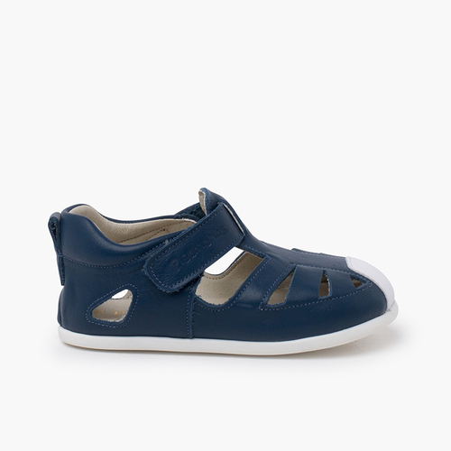 Sandalo morbida nappa sottile suola Blu navy