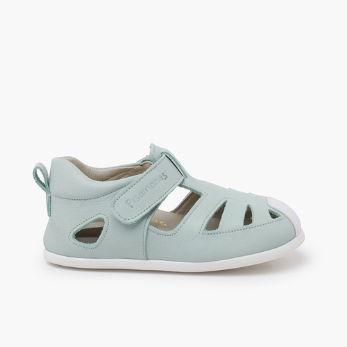 Sandalo morbida nappa sottile suola Verde Menta