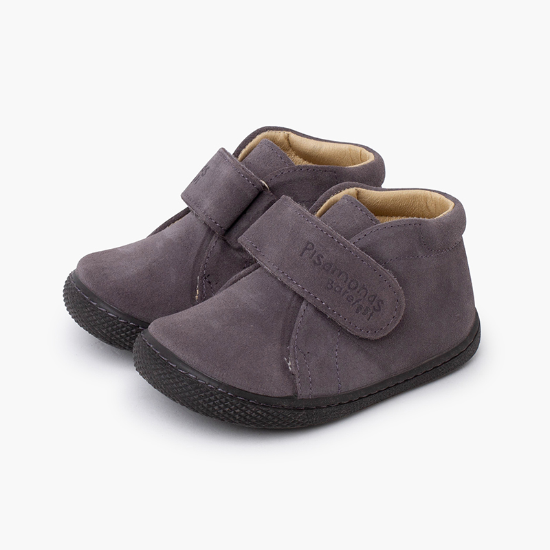 Stivaletti barefoot pelle scamosciata bambini Grigio