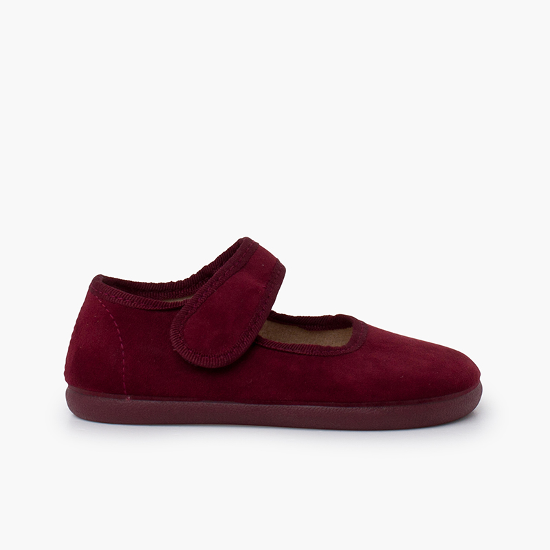 Ballerine con cinturino barefoot serratex chiusura strappo Bordeaux