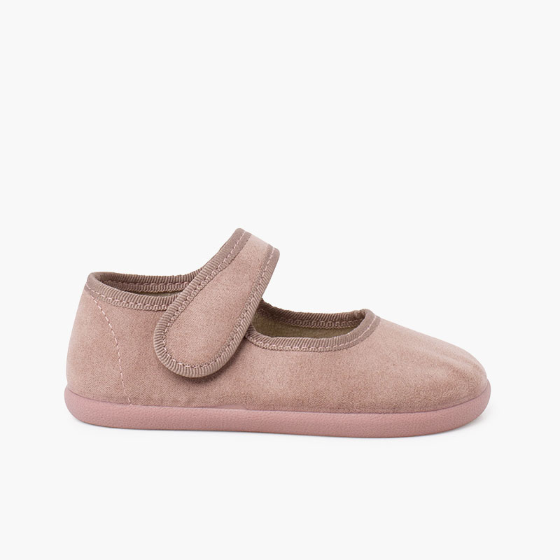 Ballerine con cinturino barefoot serratex chiusura strappo Rosa