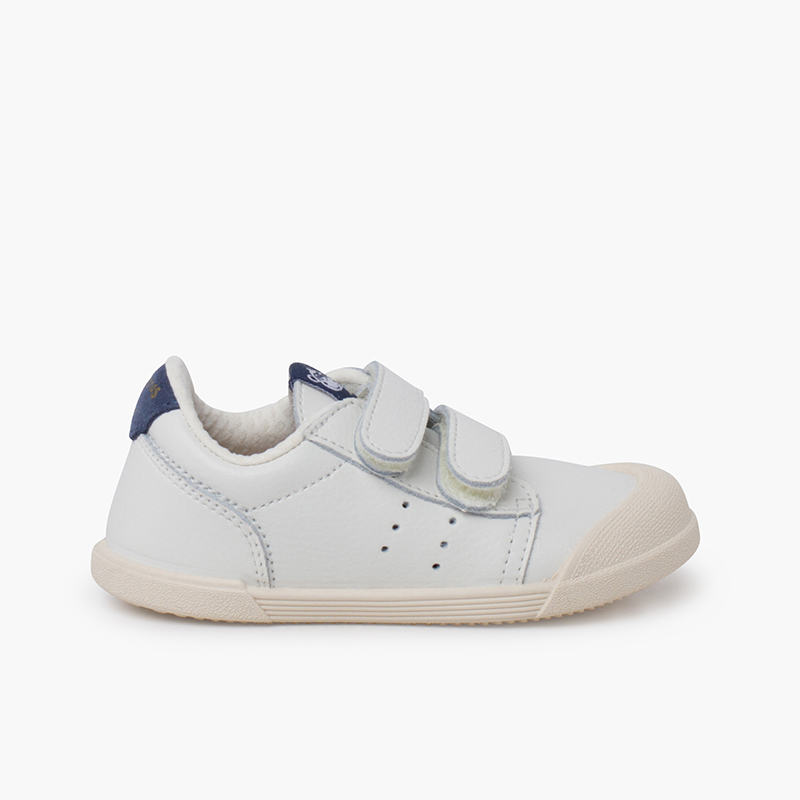 Scarpe sportive in pelle tennis barefoot Blu jeans