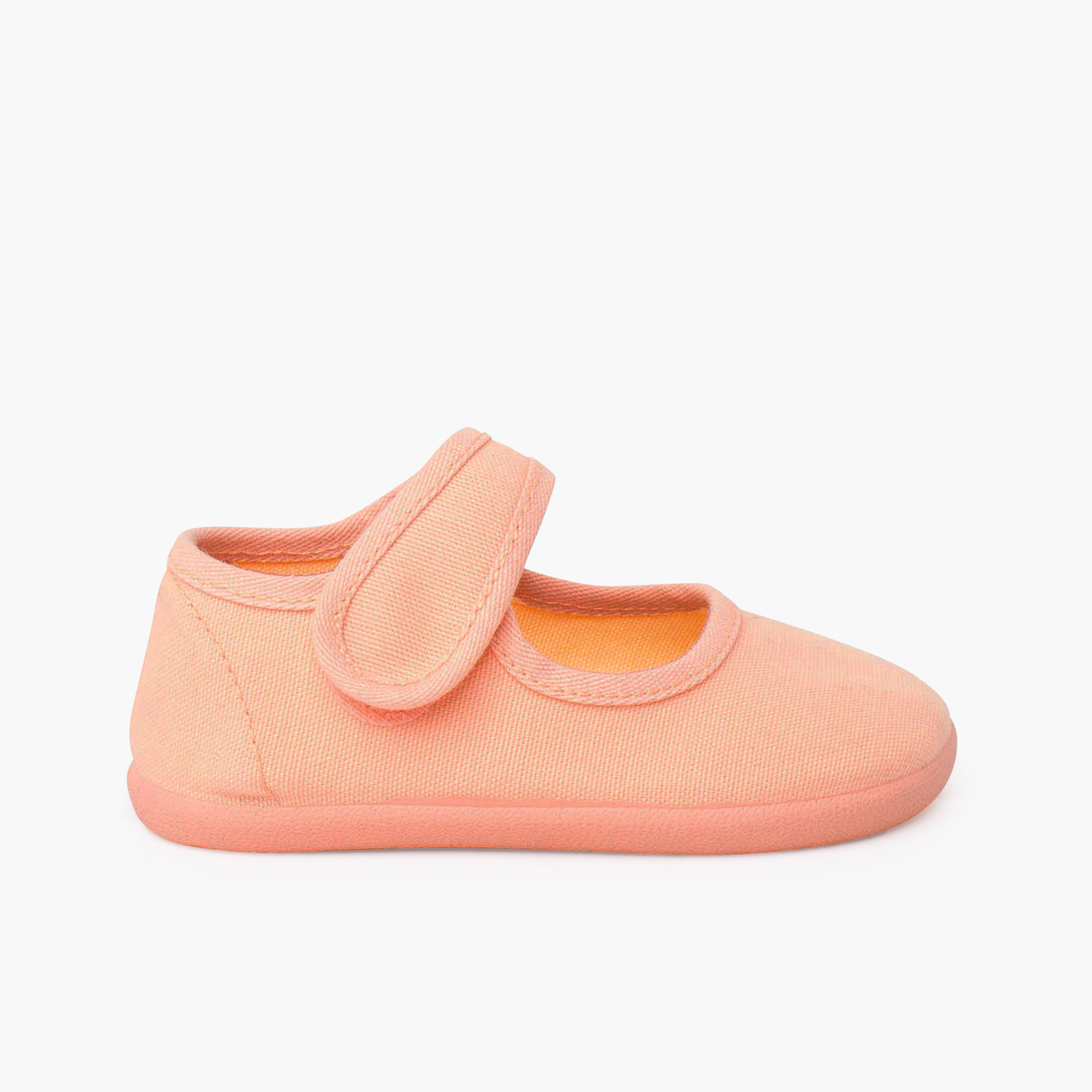Ballerine con cinturino barefoot tela chiusura larga Mandarino