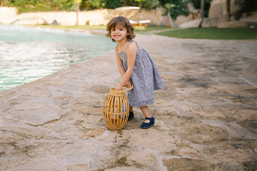 Ballerine con cinturino barefoot tela chiusura larga