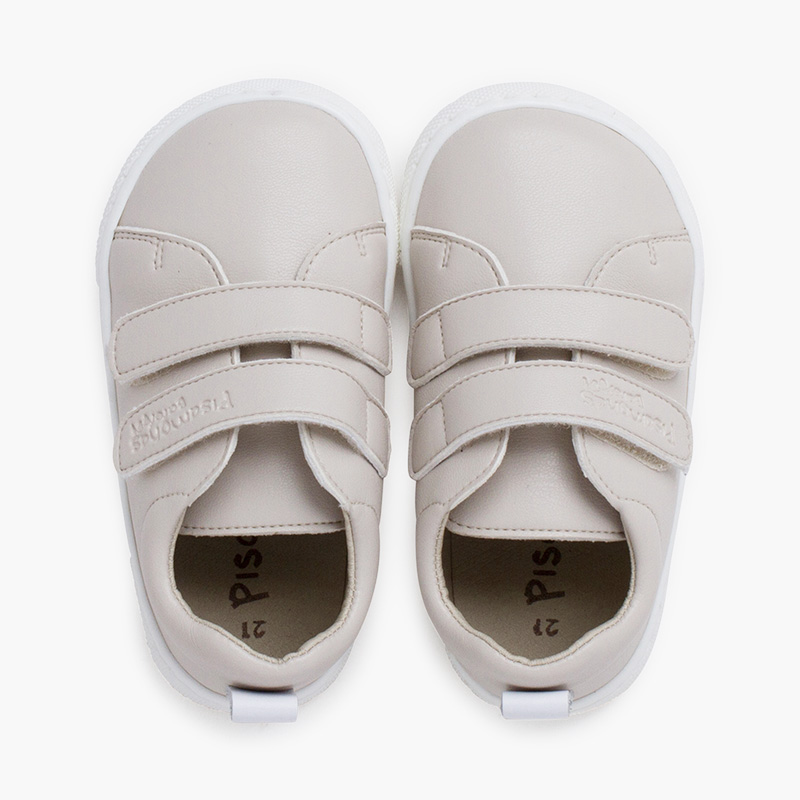 Sneakers barefoot colorate doppia banda a strappo Ecru