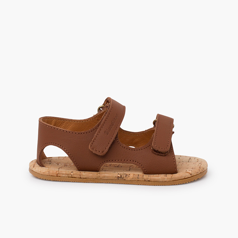 Sandali bambino suola sughero Blanditos Cuoio