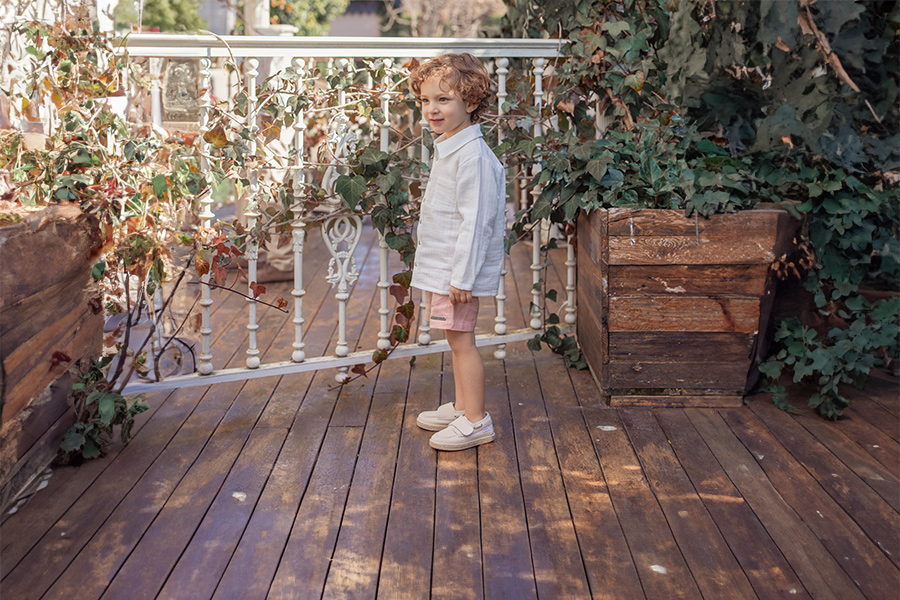 Scarpe da barca tela rustica effetto lavato