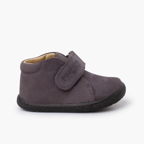 Stivaletti barefoot pelle scamosciata bambini Grigio