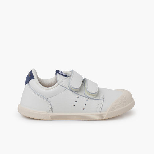 Scarpe sportive in pelle tennis barefoot Blu jeans