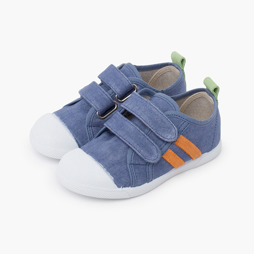 Sneakers morbide tela eco combinata Blu jeans