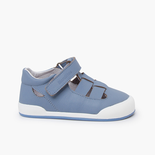 Scarpe occhio di bue sandali barefoot Blanditos Azzurro