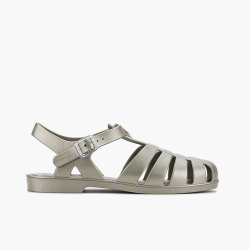 Sandali ragnetti classici Biarritz metallizzati Verde