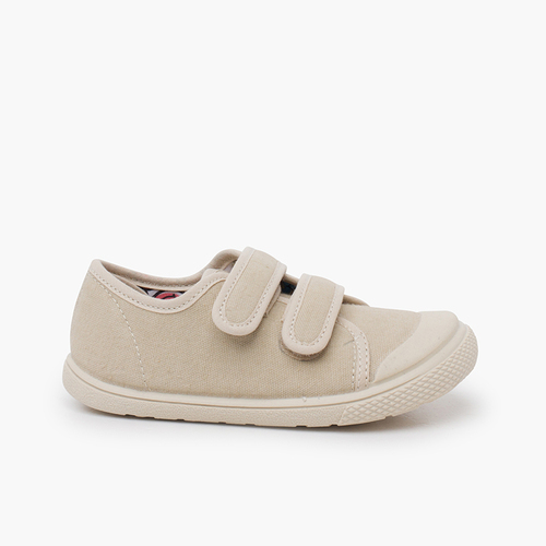 Sneakers tela barefoot punta gomma Beige