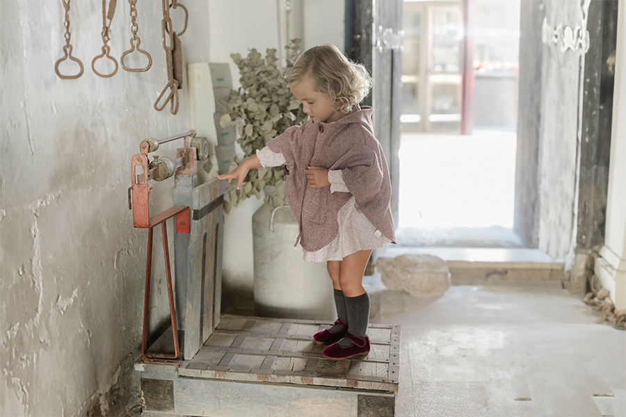 Ballerine barefoot velluto cinturino a strappo