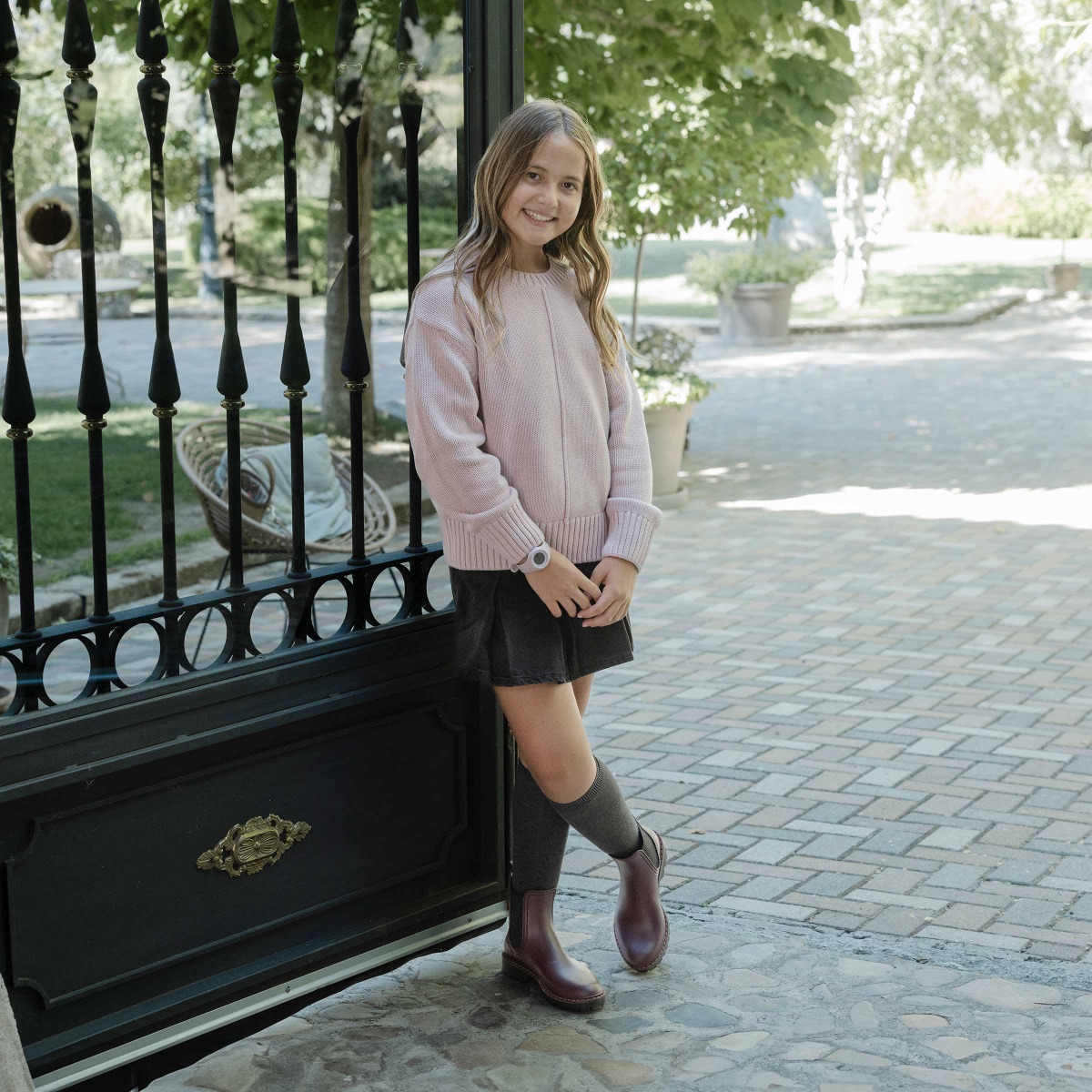 Stivaletti pioggia donna suola track tri Bordeaux