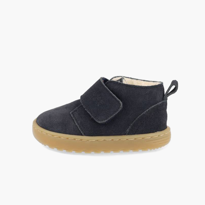 Stivaletti Blanditos pelle scamosciata fodera montone Blu