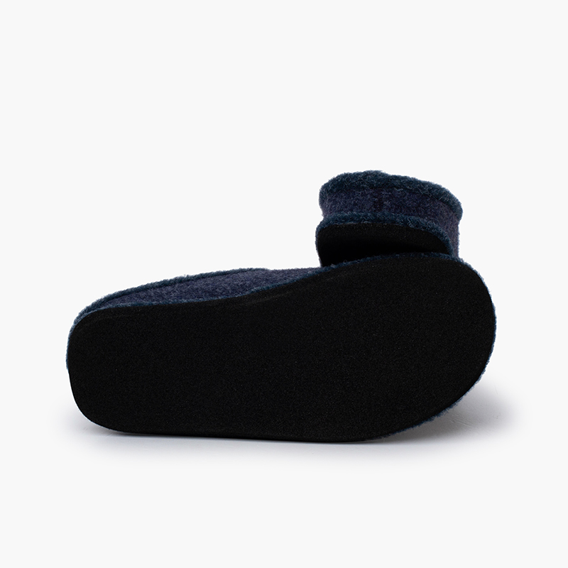 BeComfy Donna Uomo Pantofole in Feltro Ciabatte Unisex Suola Solida Antiscivolo 36-46 EU (Grigio, 36