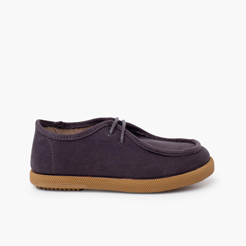 Scarpe da barca Wallaby suede bambino Grigio