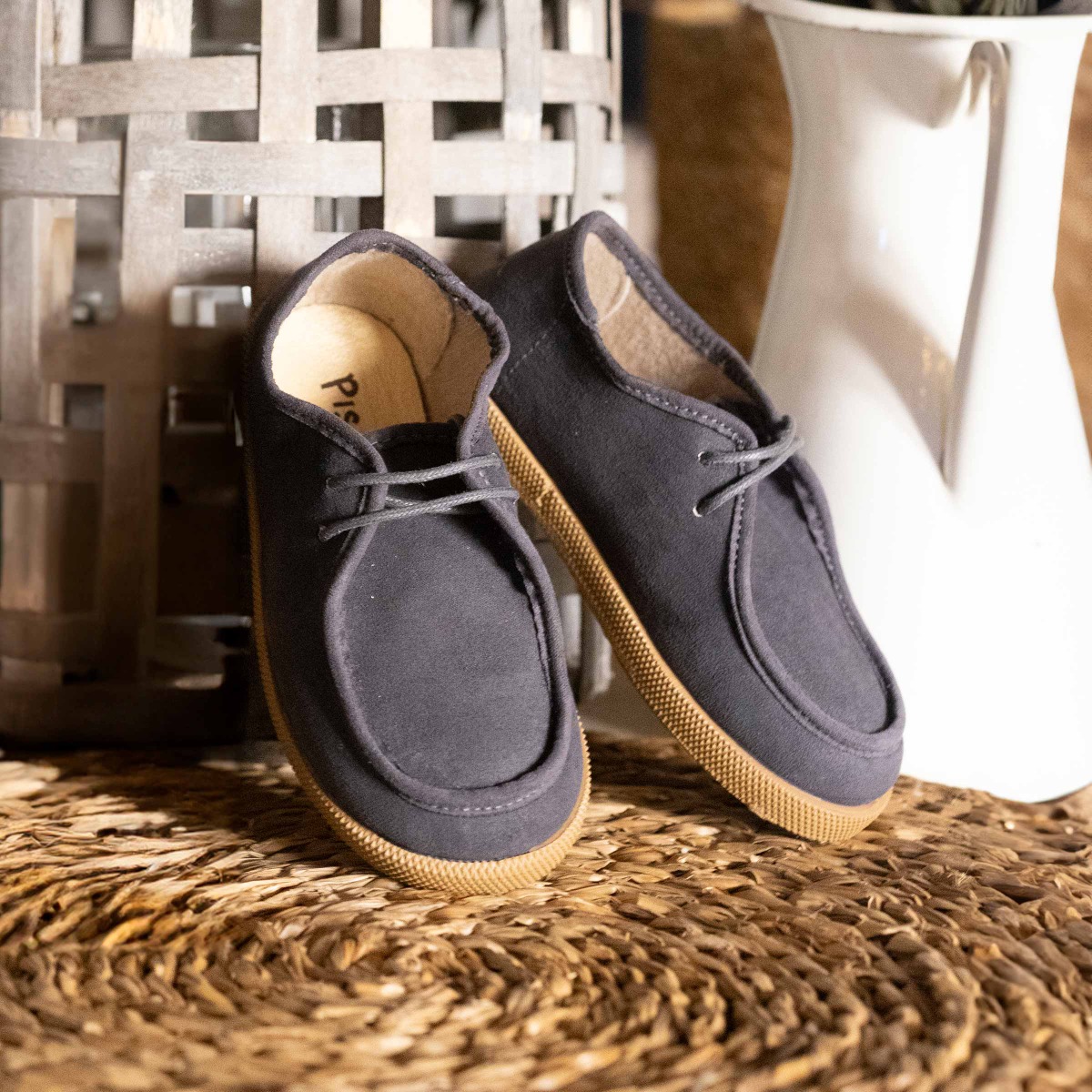 Scarpe da barca Wallaby suede bambino Grigio