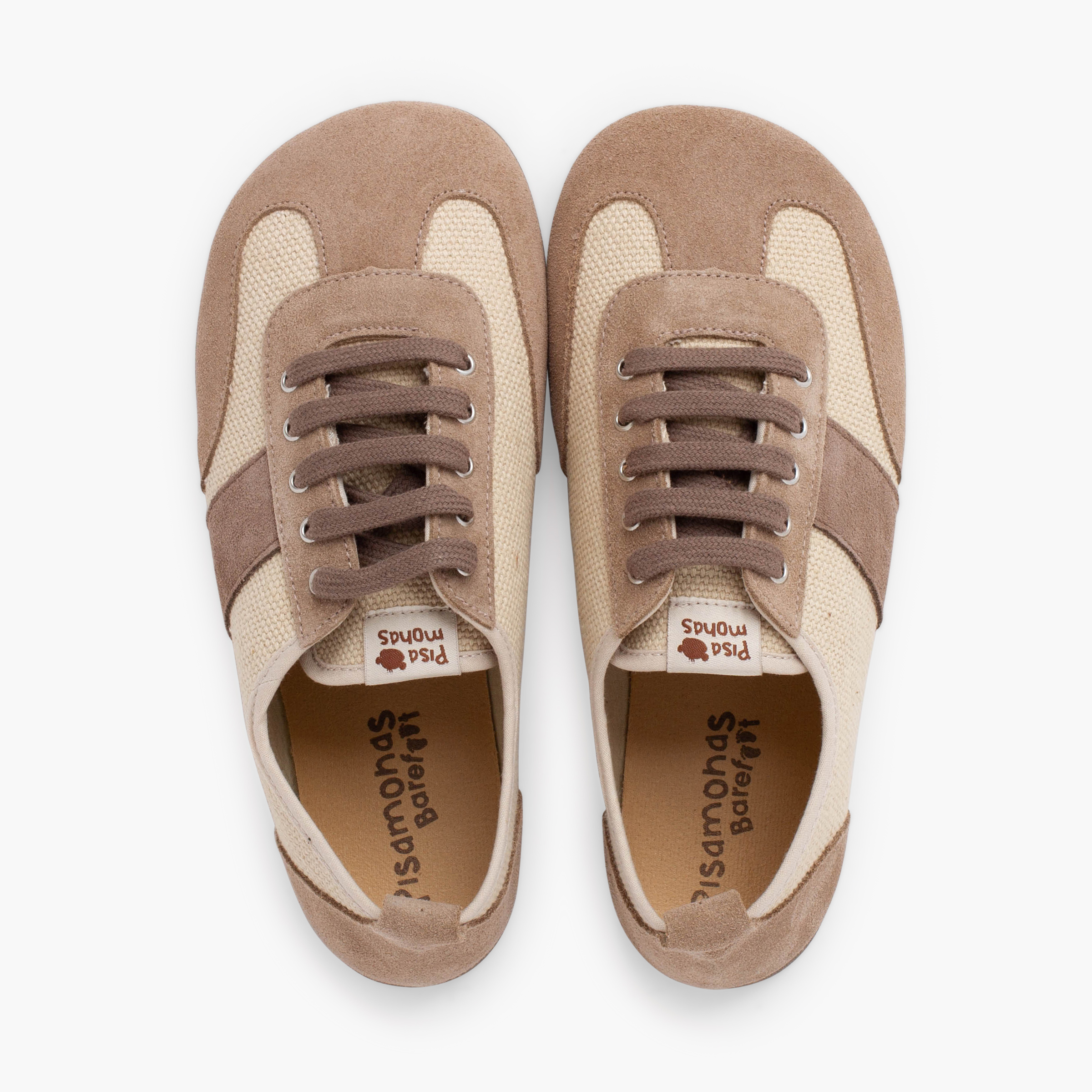 Sneakers barefoot tela e pelle scamosciata taglie grandi Terra