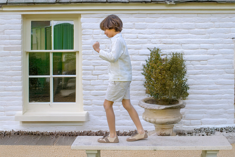 Sneakers barefoot tela e pelle scamosciata taglie grandi