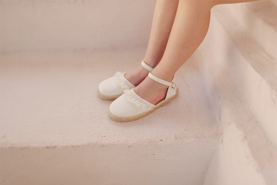 Espadrillas bambina volant e fibbia