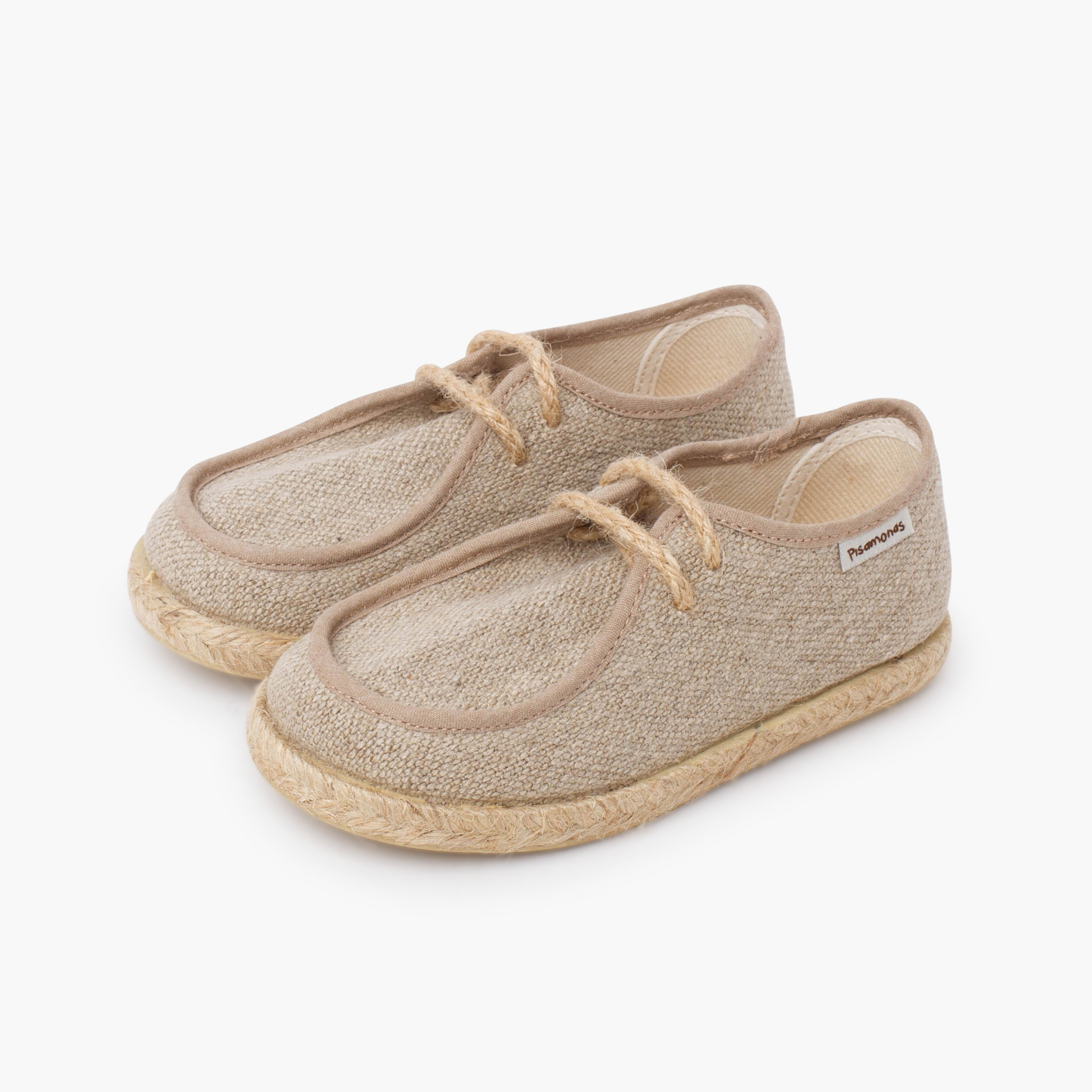 Scarpe da barca wallaby bambino juta Naturale