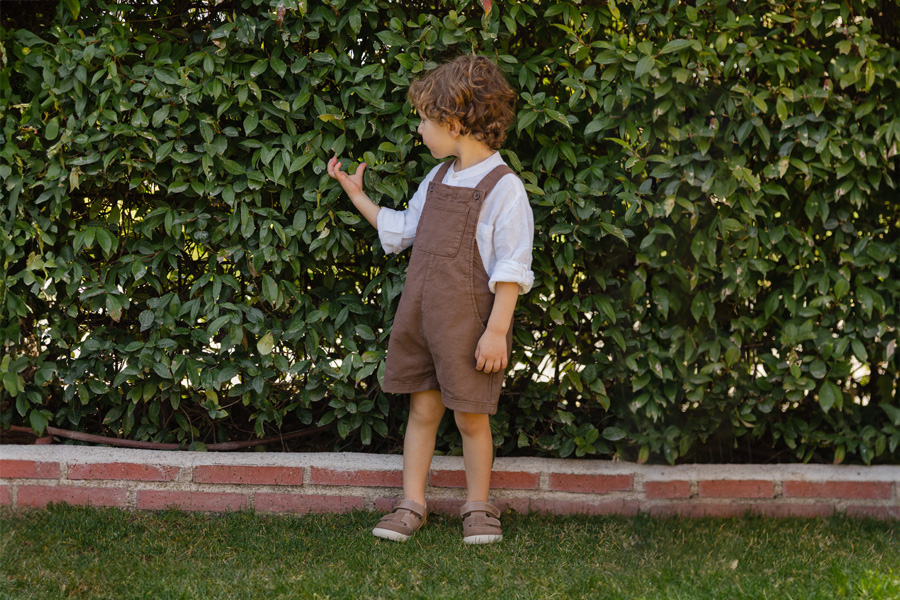 Sandali barefoot pelle bambini doppia chiusura