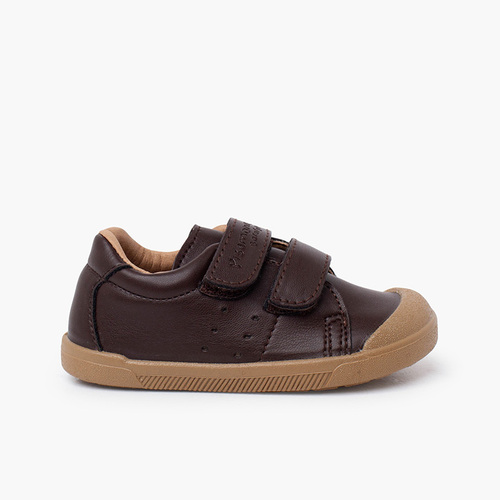 Sneakers morbide barefoot pelle vegana Marrone