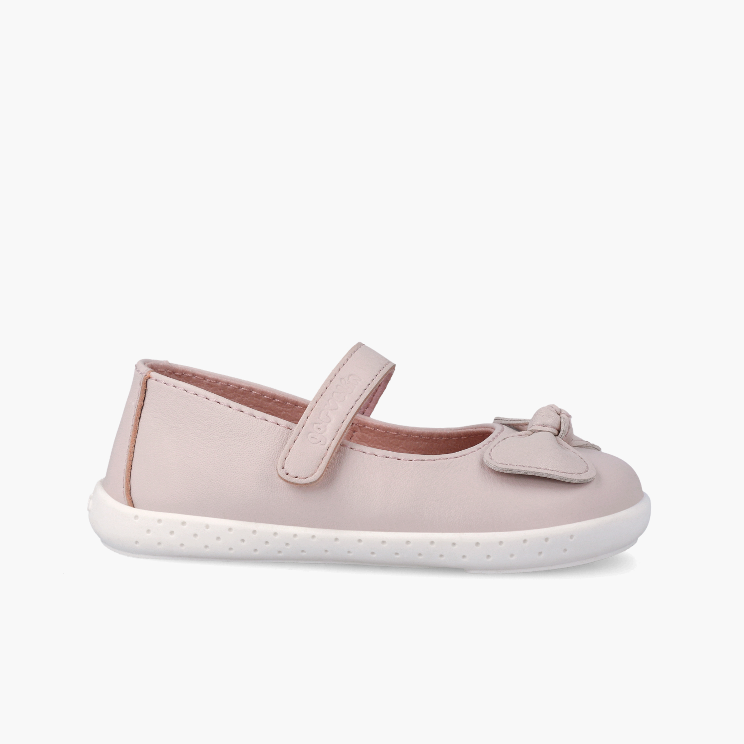 Ballerine con cinturino barefoot pelle fiocco Rosa