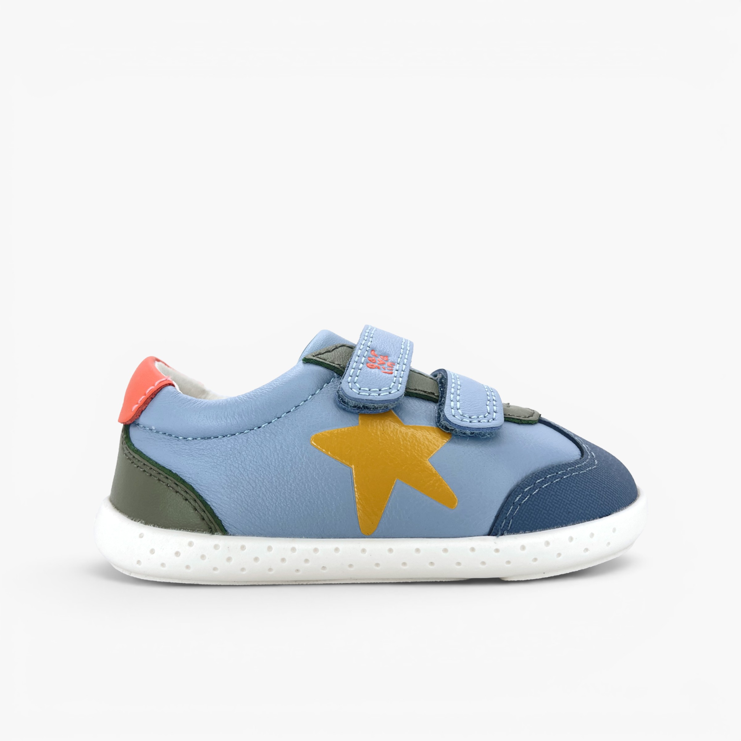 Sneakers primi passi barefoot stella Azzurro