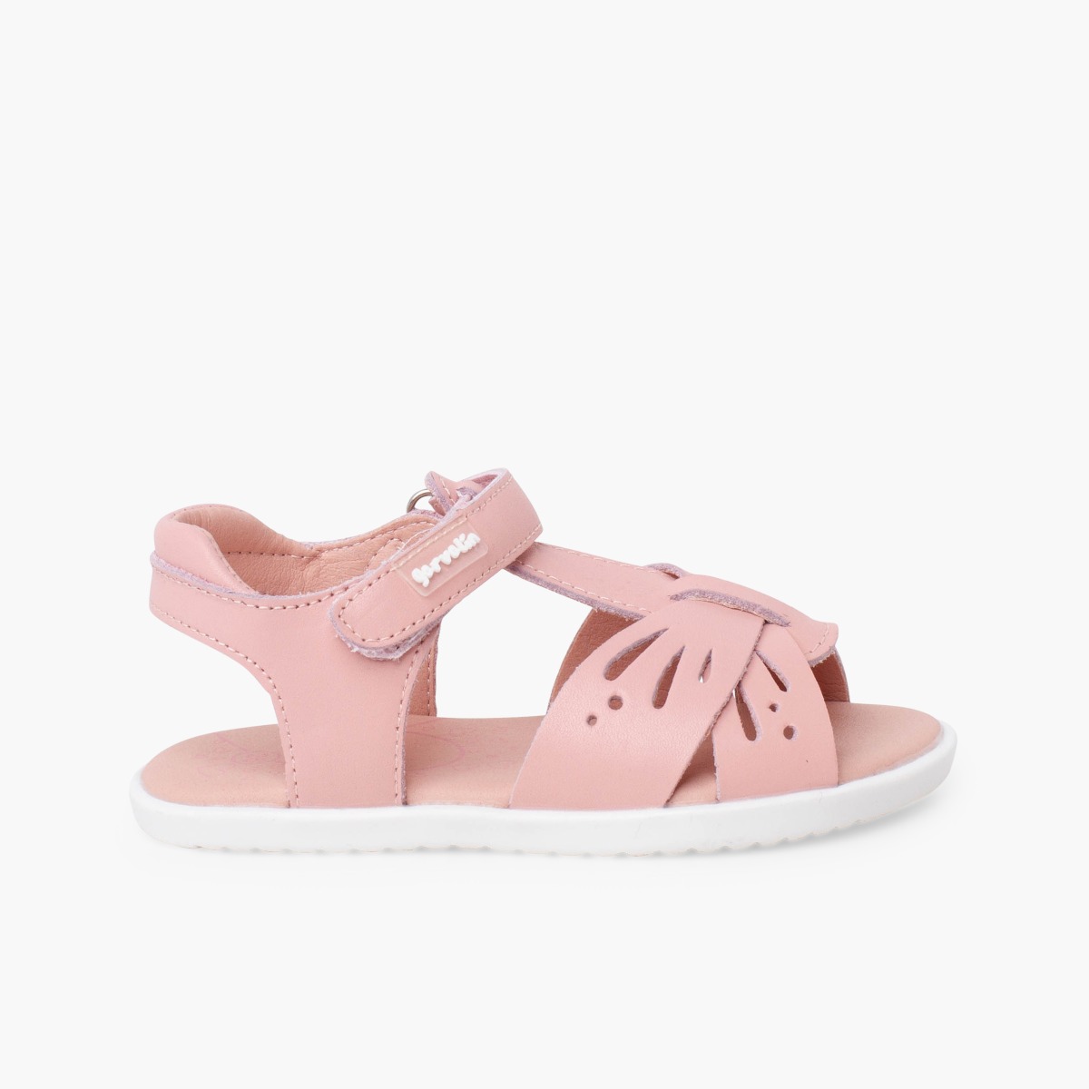 Sandali barefoot bambina farfalla pelle Rosa