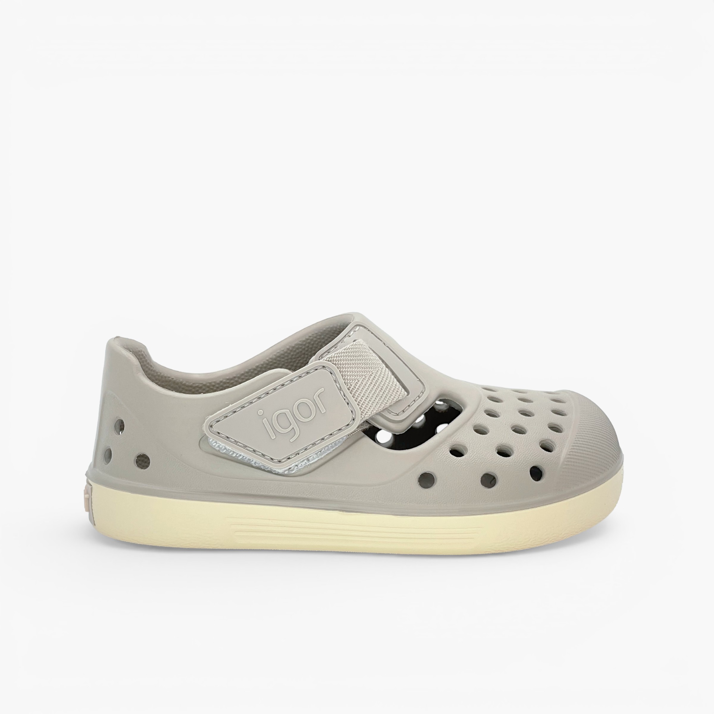 Sandali gomma tipo zoccolo barefoot Malibu suola crema Sabbia