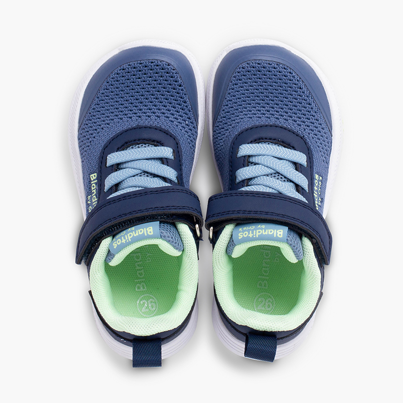 Sneakers Blanditos tessuto a rete chiusura strappo Blu navy