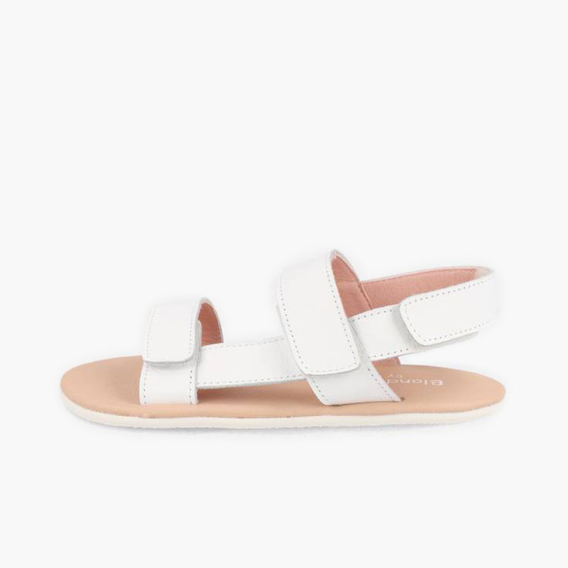 Sandali barefoot Blanditos bambina fascia laterale Bianco