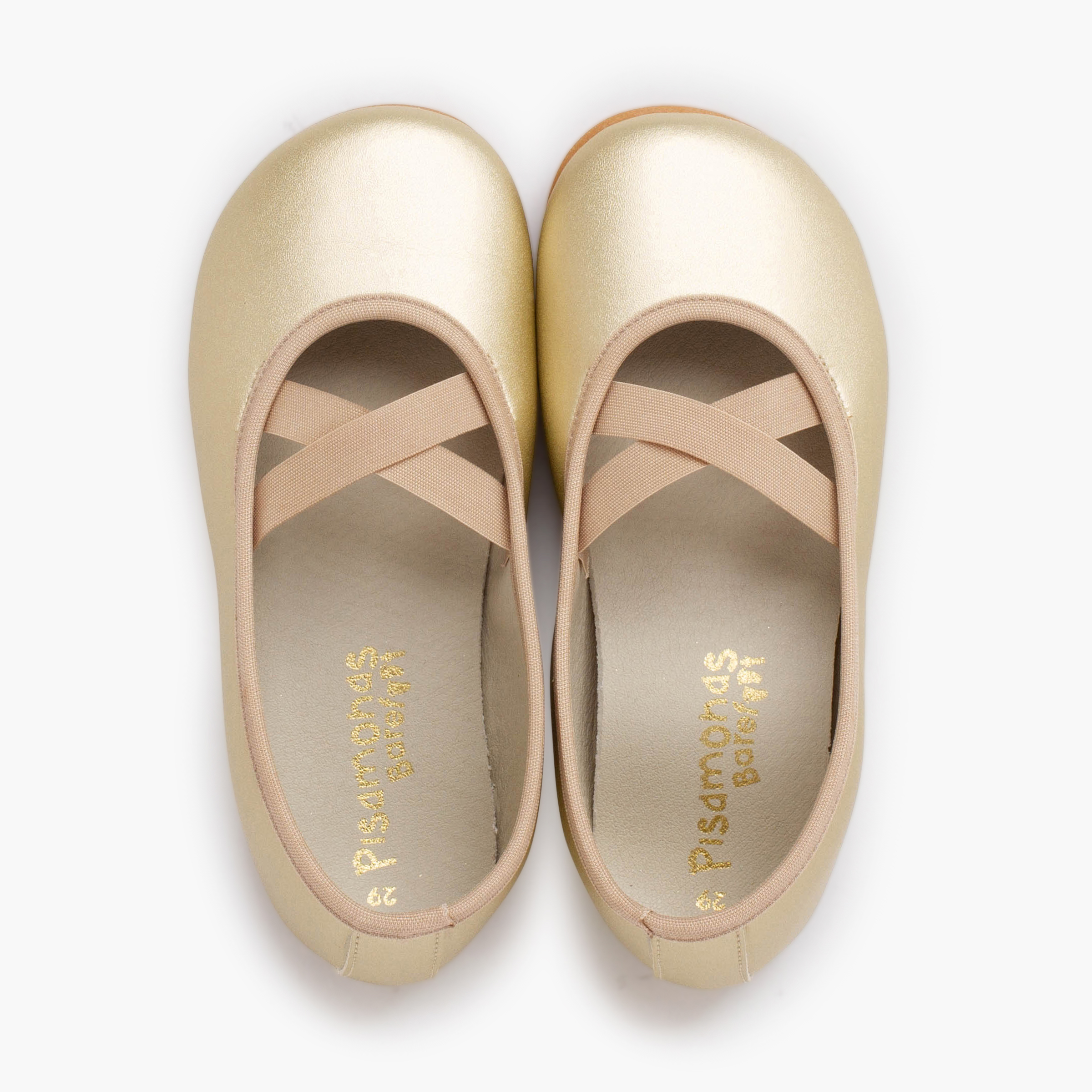 Ballerine balletto barefoot Comunione Oro