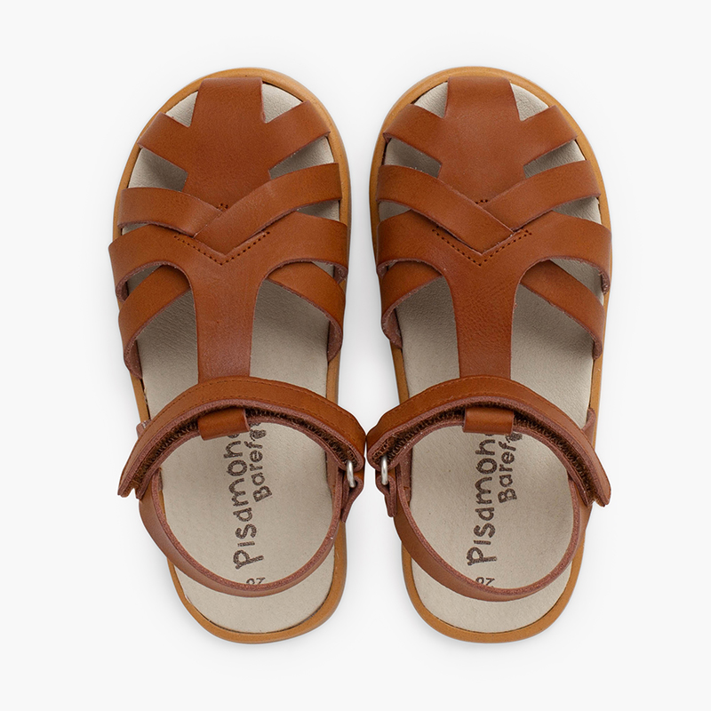 Sandali chiusi barefoot pelle nappa Cuoio