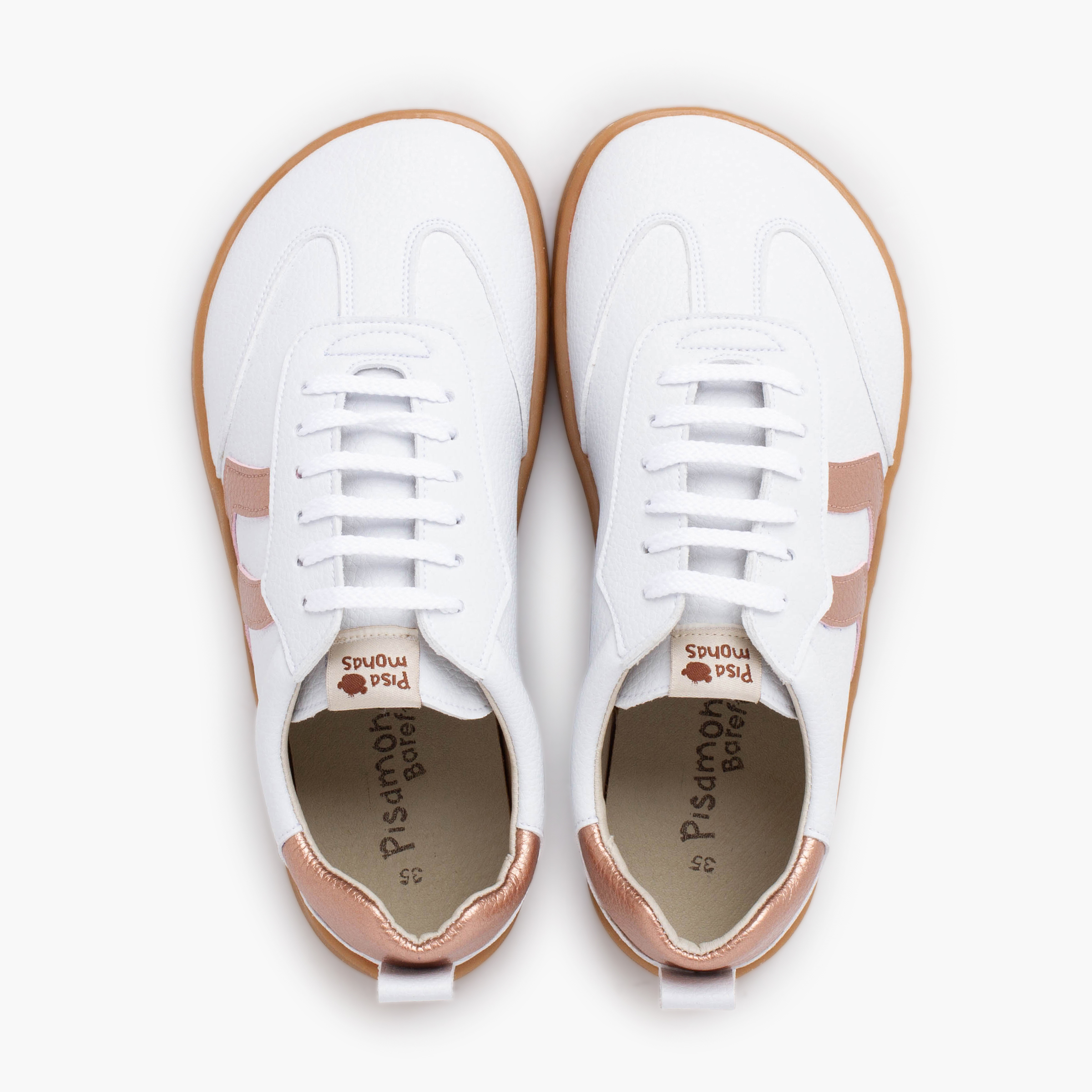 Sneakers barefoot lacci taglie grandi Bronzo