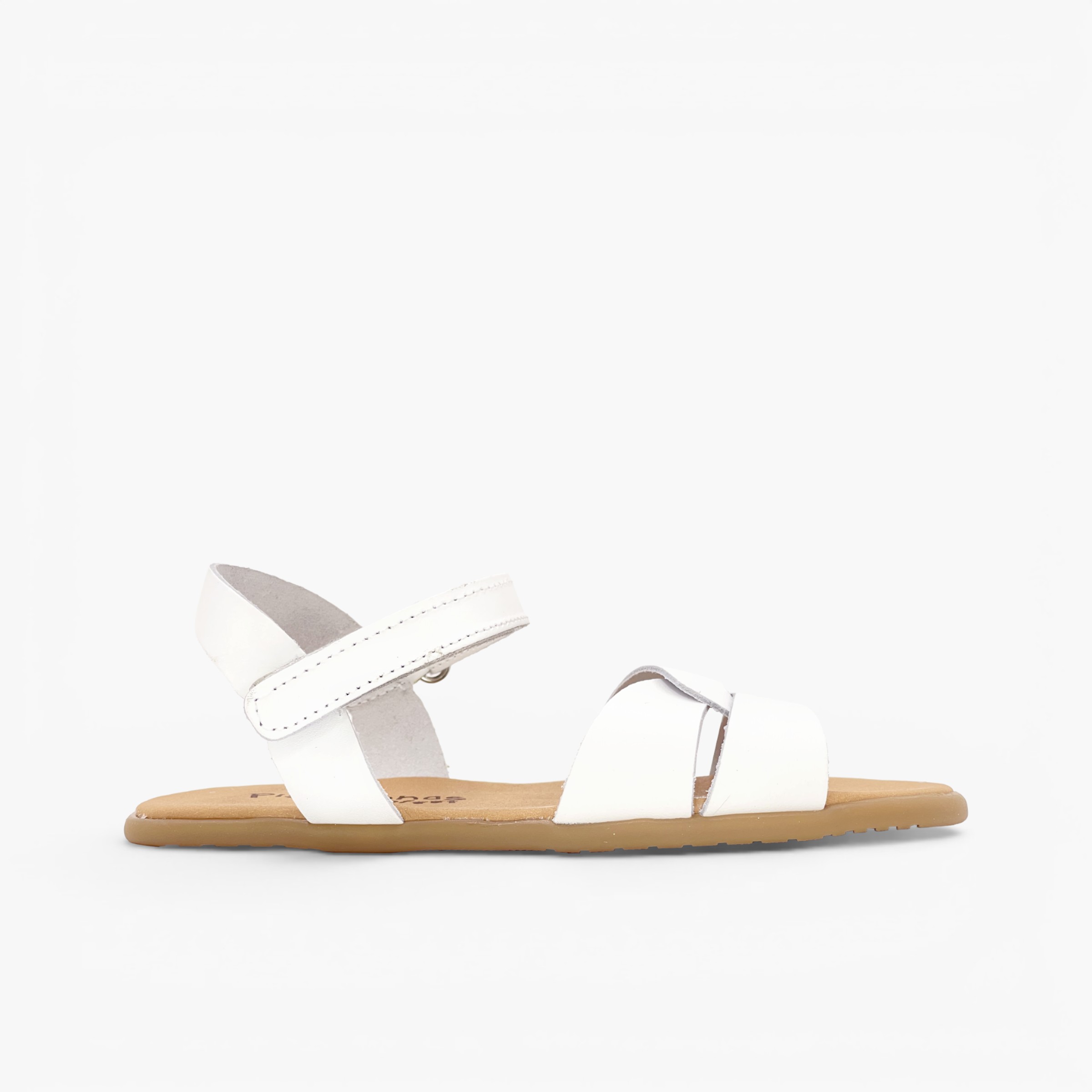 Sandali barefoot bambina fascia intrecciata Bianco