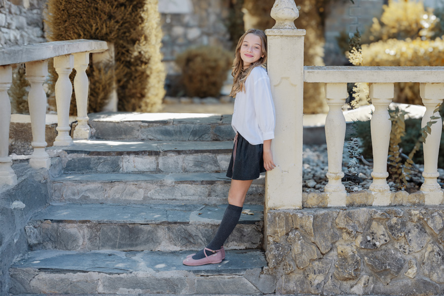 Ballerine con cinturini incrociati stella