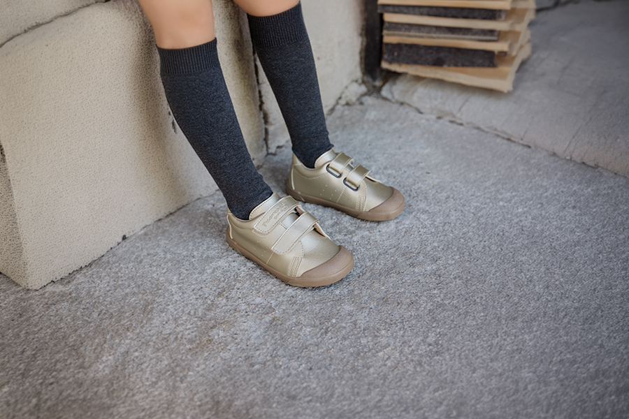 Sneakers barefoot effetto pelle colori metallizzate