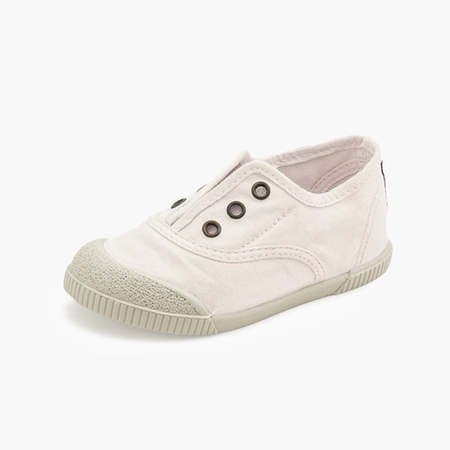 Scarpe barefoot in tela senza lacci Bianco