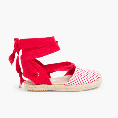 Espadrillas Puntini Rosso