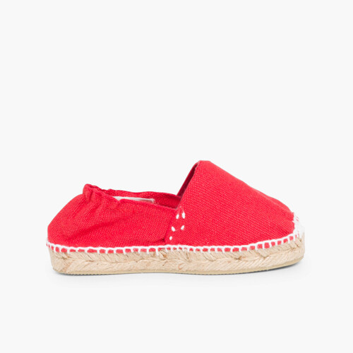 Espadrillas bambini con elastico Rosso