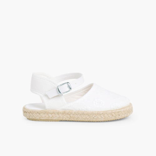 Espadrillas per Bambini con fibbia Bianco