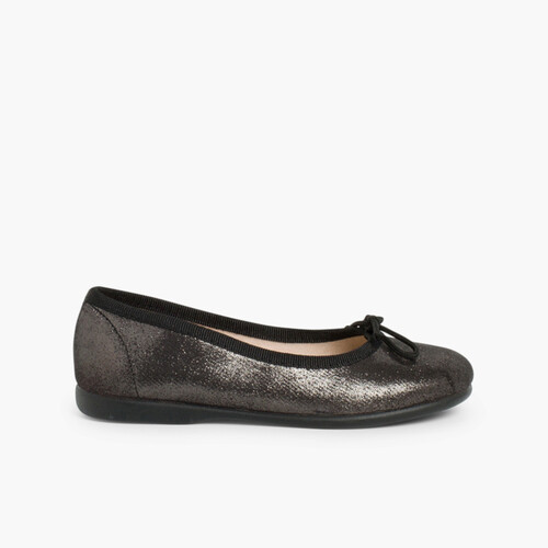 Ballerine donna e bambina brillantini Nero