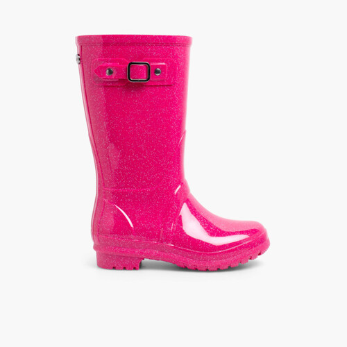 Stivali di gomma glitter Fucsia